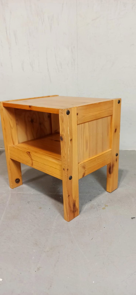 Image 1 of Set of 2 vintage pine night stands 