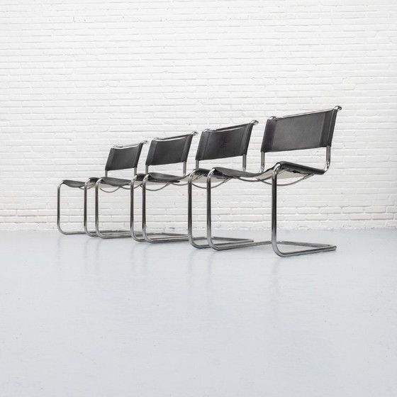 Image 1 of Mart Stam S33 Eetkamerstoelen Set Thonet 1970s