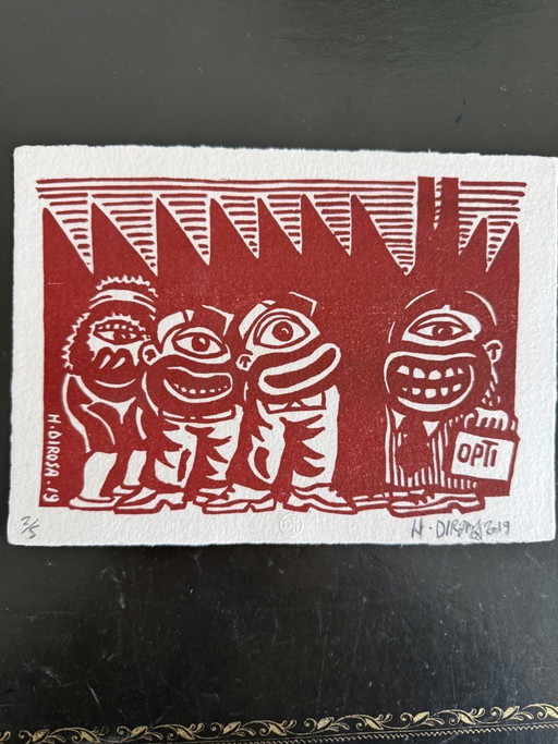 Hervé Di Rosa Siebdruck Gravur Grafikdesign Invader