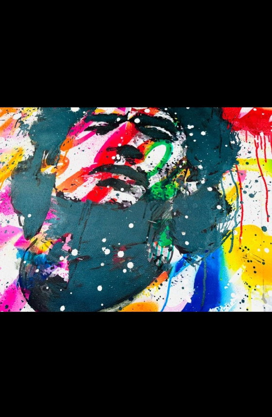 Mikko (Spain) - Pop art - Maradonna on Coca-Cola Pattern - signed with COA, Paintings & Drawings, Canvas (photo 5 of 9)