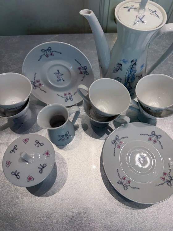 Rosenthal Raymond Peynet – raro servicio de café de 15 piezas para 6 personas – Mid Century 1950s/60s – Loza (photo 6 of 21)