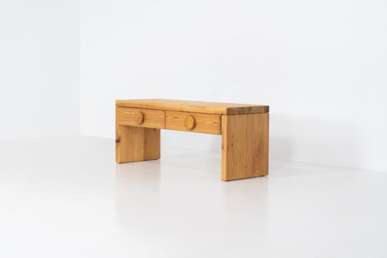 Image 1 of Pine bench/hallway cabinet in the manner of Ruben Ward (Sweden, 1970s).