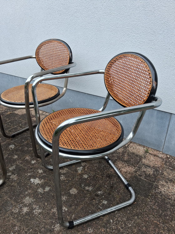 Image 1 of 4 Italian design sled chairs