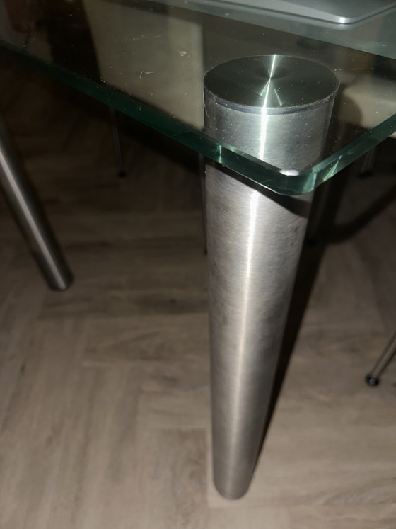Glass Dining Table – Metal (photo 5 of 5)