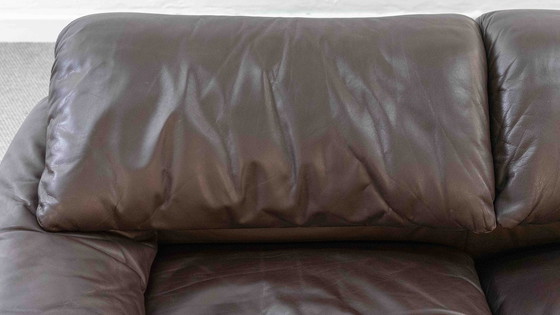 Image 1 of Cassina Maralunga 3-Sitzer-Sofa aus Leder von Vico Magistretti