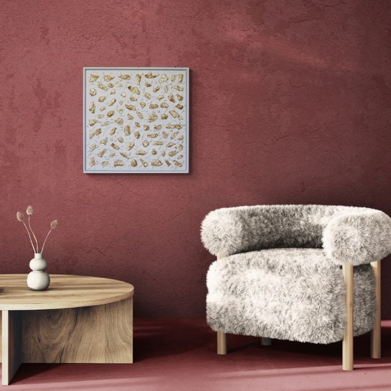 Image 1 of Pépites d'or - 63 x 63 cm