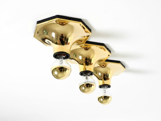 Image 1 of Conjunto de tres preciosas lámparas de pared o techo de los años 70 diseñadas por Motoko Ishii para Staff Leuchten.