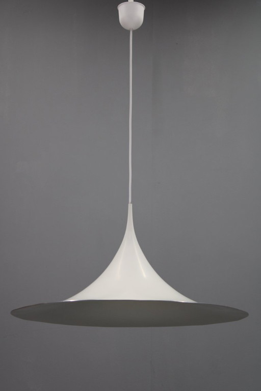 1970er Bonderup und Thorup Semi Pendelleuchte für Fog und Morup, Dänemark