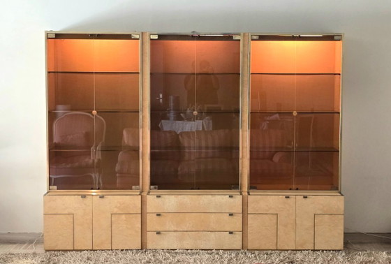Set di tre vetrine di Jean-Claude Mahey per Roche Bobois, anni '70. – Wood (photo 3 of 18)