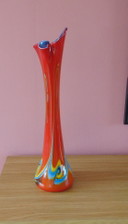 Mouth-Blown Glass Vase