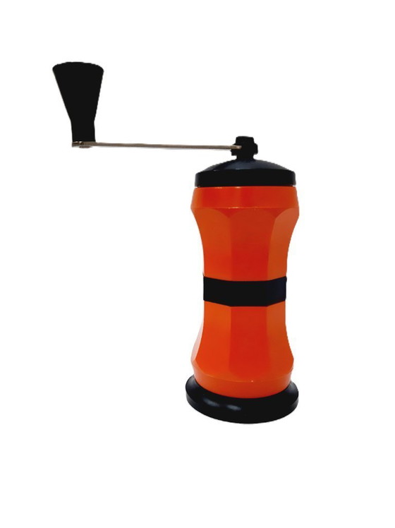 Image 1 of Macinacaffè vintage in plastica arancione