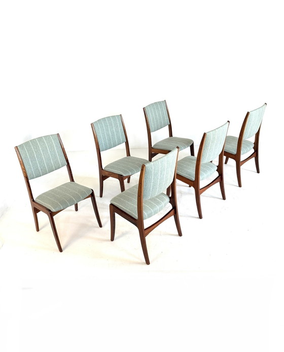 Image 1 of Lot de 6 chaises de salle à manger danoises vintage, Skovby Furniture Factory, années 70