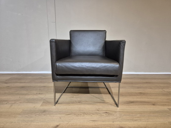 Image 1 of 2x Bert Plantagie Pallas - Armchairs - Brown - Leather - ZGAN