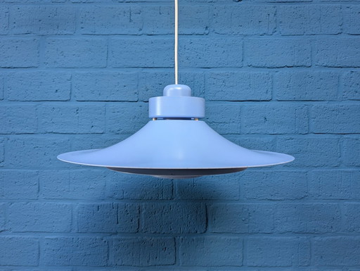 Vintage Blauwe Schalenlamp, Horn Belysning, Deens Design