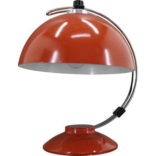 Alte rote Tischlampe, Tschechoslowakei 1970