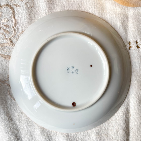 Image 1 of Service à Thé Vintage en Lustre Czecho-Slovaquia Victoria China Pêche Irisé 1950