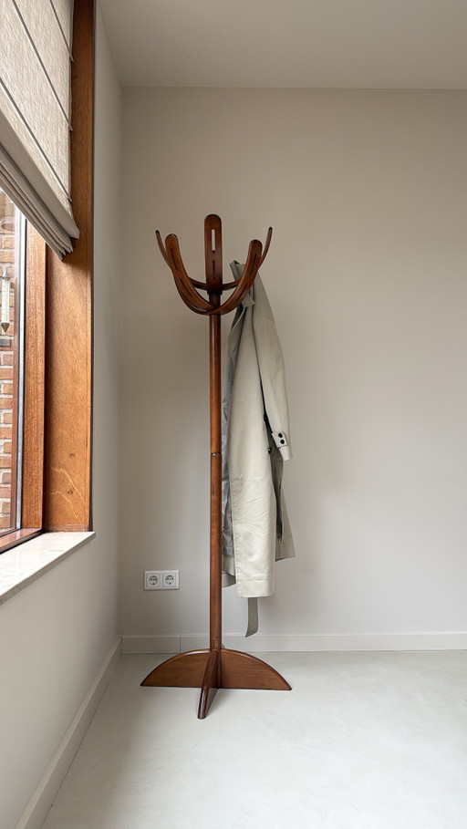 Vintage-Garderobe aus Holz in Form eines Kaktus von Pallavisini
