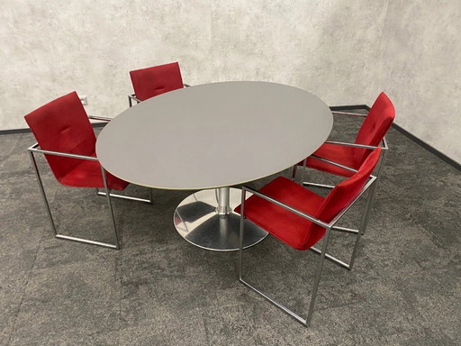Artifort oval design dining table – designed by Pierre Paulin