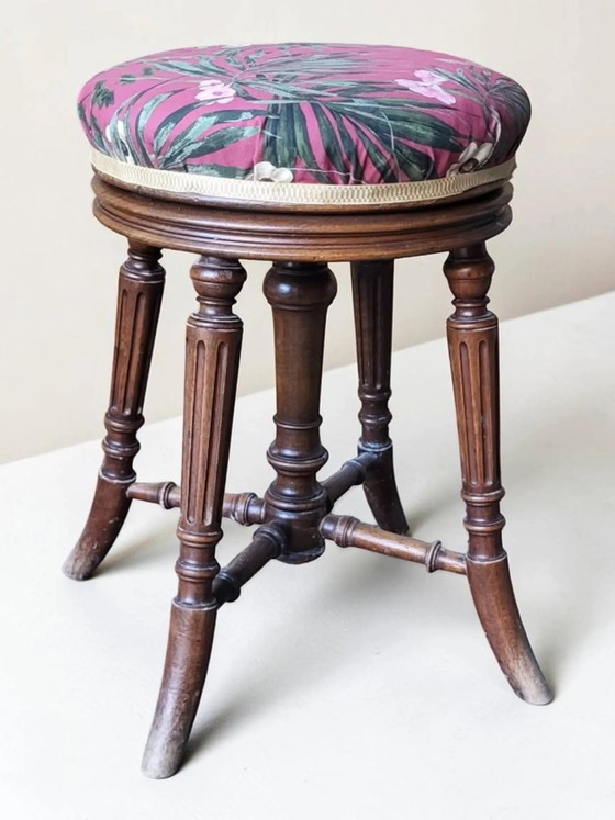 Taburete de piano Napoleón III, siglo XIX – Wood (photo 7 of 8)