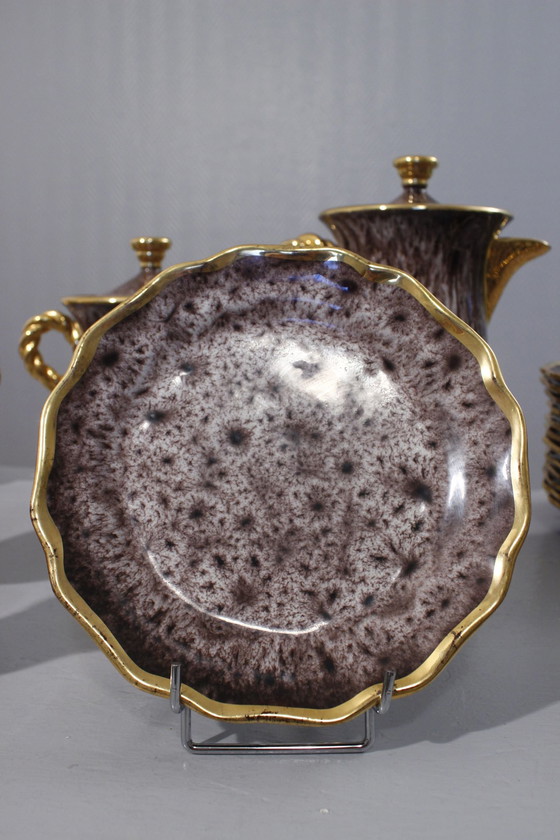 Image 1 of Marius Giuge À Vallauris - 40-delig ontbijtset Frankrijk 1950