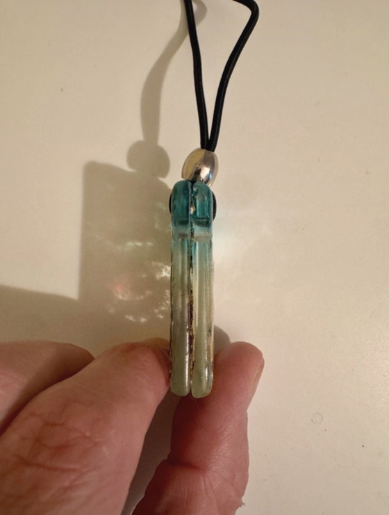 Elisa Vidussi Art Glass Pendant – Art In Glass – Decorative Objects, Metal (photo 3 of 6)