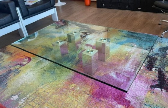 Prachtige Salon Tafel – Wiljan van Beek, Salontafels, Aluminium, Glass (photo 8 of 12)