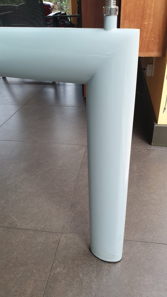 Image 1 of Tavolo da pranzo in vetro base in metallo Cassina LC 6 Le Corbusier