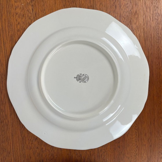 Image 1 of Set di 6 piatti da portata KG Luneville - Réverbère modello 1950