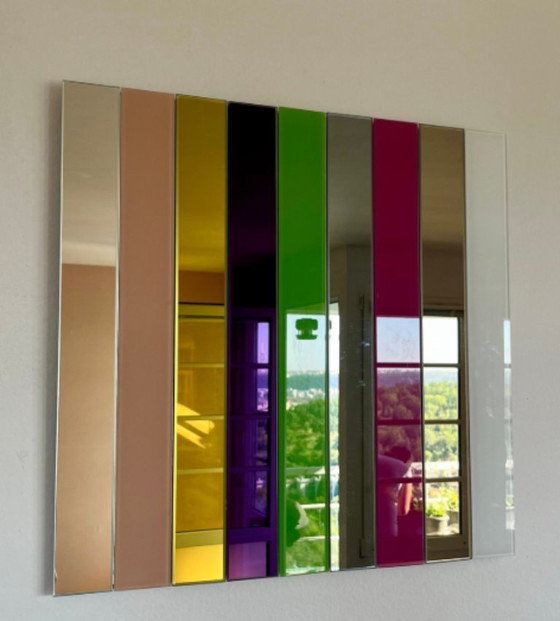 Andrea Lussoli — Colori Mirror — Specchio scultoreo da parete in vetro colorato, firmato dal designer (photo 4 of 5)