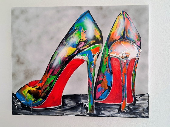 Image 1 of Henry ESCOBAR - Pop Heels - Artist's Painting