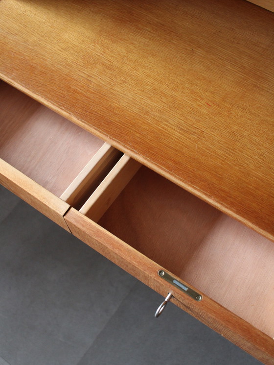 Image 1 of Vintage modulair vrijstaand wandsysteem in eiken