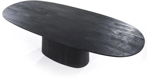 Zwarte Ovale Eettafel Aron van Eleonora van de Eijerkamp Collection – Wood