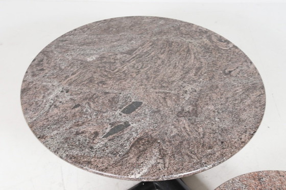 Image 1 of Mesa de centro escultural de granito y madera al estilo de UP&UP, Italia años 80