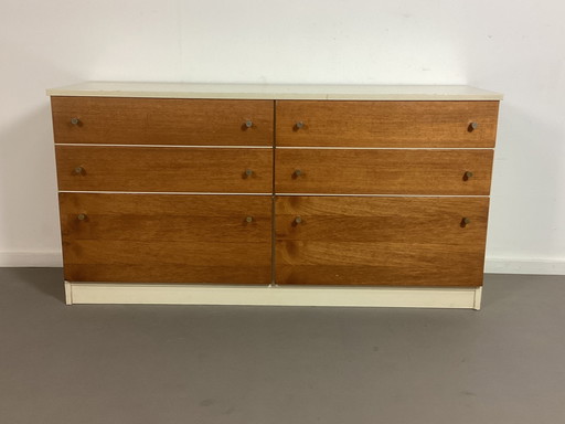 Vintage Mcm Ladekast Kast Dressoir Teak