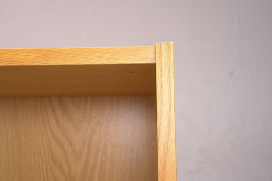 Image 1 of Bibliothèque vintage scandinave en chêne – 200 cm – 5 compartiments – XXe siècle