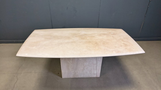 Image 1 of Vintage travertine dining table, 1970s