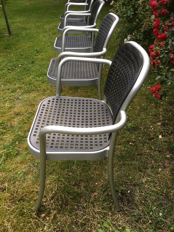 Image 1 of 6 chaises argentées DePaDova Vico Magistretti ENSEMBLE