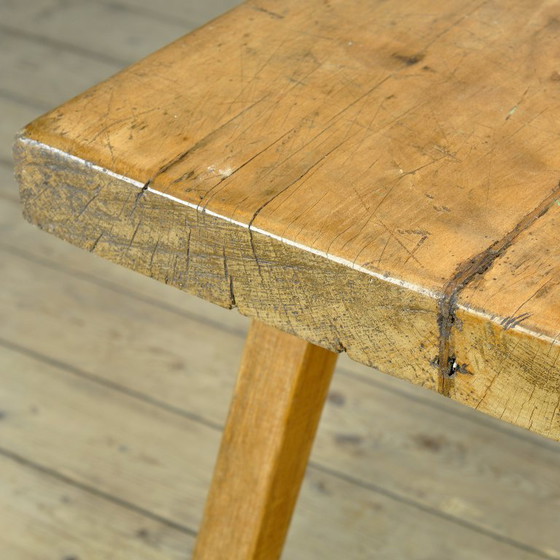Oak Butcher’s Table, Circa 1920 – Iron, Wood, Vintage (photo 7 of 12)