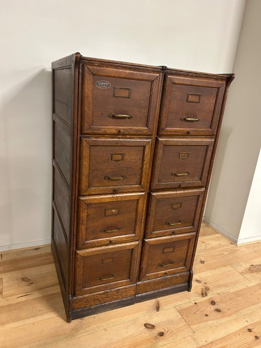 Archivador doble industrial vintage circa 1925