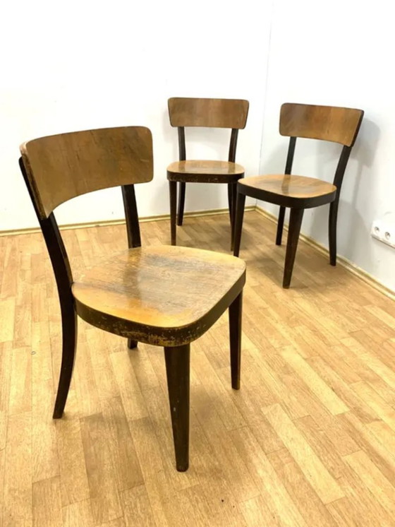 Image 1 of Retro Chairs, Thonet, 1950s, Czechoslovakia