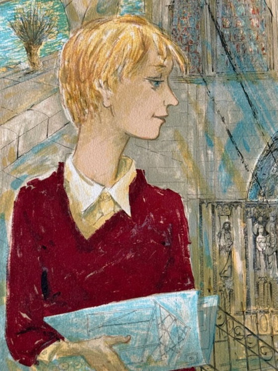 Image 1 of Litografia "Il ponte" di Emil Weddige