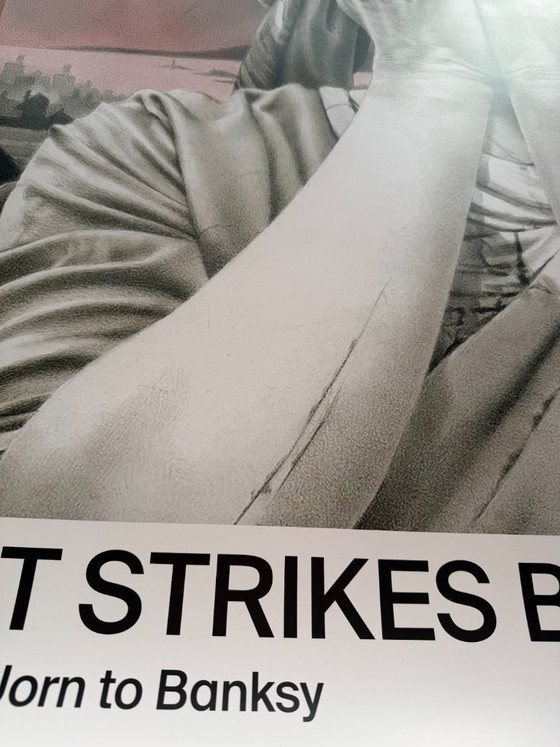 Image 1 of Gee Vaucher, Oh America, 1989, tentoonstellingsposter, 2019 “Art Strike Back….” Gedrukt in Denemarken