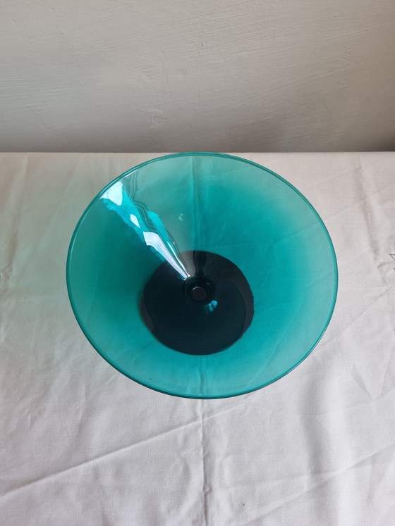 Image 1 of Ciotola artistica vintage in vetro italiano – Murano / Empoli – Metà del XX secolo