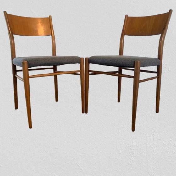 Image 1 of Set di 6 sedie da pranzo di Lübke