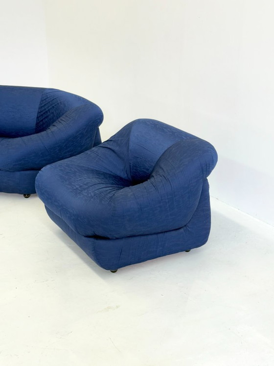 Image 1 of Fauteuils Blue Airborne de l'ère spatiale