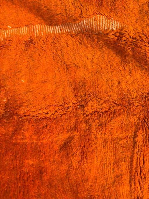 Burnt Orange Beni M’rirt Moroccan Rug – Handmade Wool Area Rug – Luxury Berber Rug – 210x320 cm – Contemporary Moroccan Decor