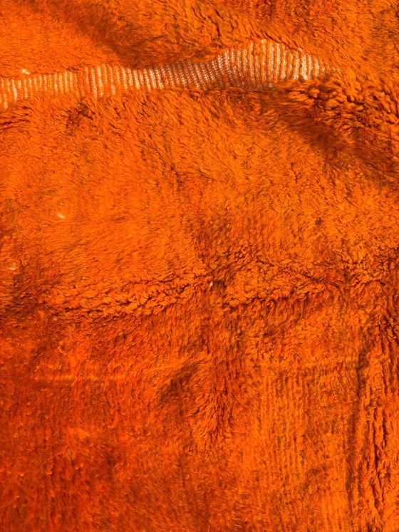 Image 1 of Burnt Orange Beni M’rirt Moroccan Rug – Handmade Wool Area Rug – Luxury Berber Rug – 210x320 cm – Contemporary Moroccan Decor