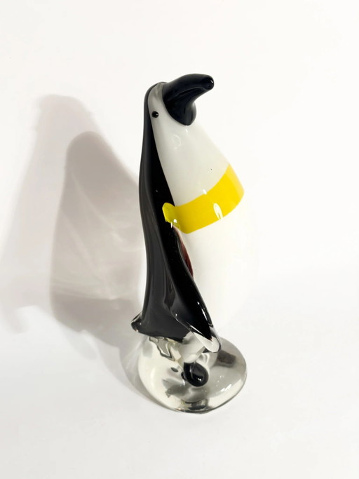 Escultura de pingüino de cristal de Murano de la década de 1980 – beeldhouwkunst, Glass (photo 2 of 9)