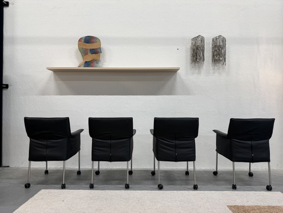 Image 1 of 4 Design on Stock Gola Dining Chair with Wheel Black