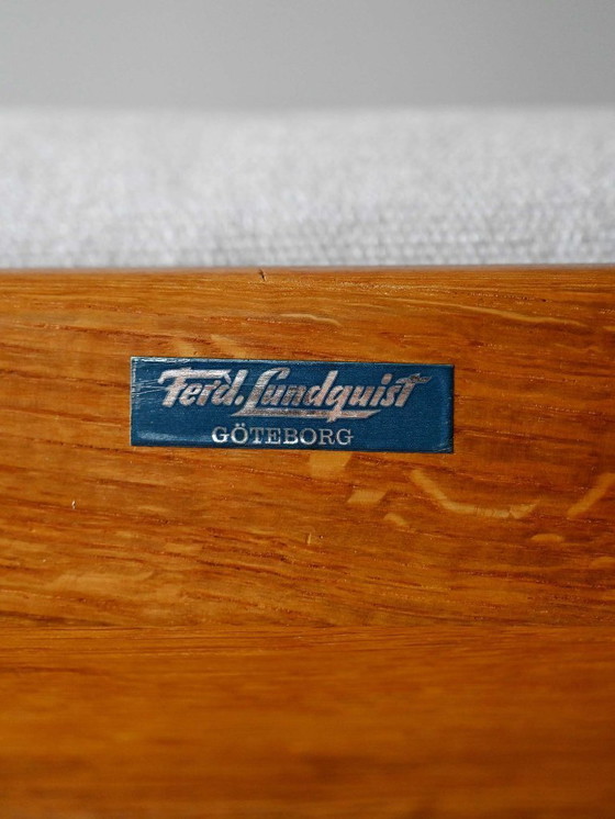 Image 1 of Paar vintage Scandinavische fauteuils van Ferd. Lundquist Gothenburg